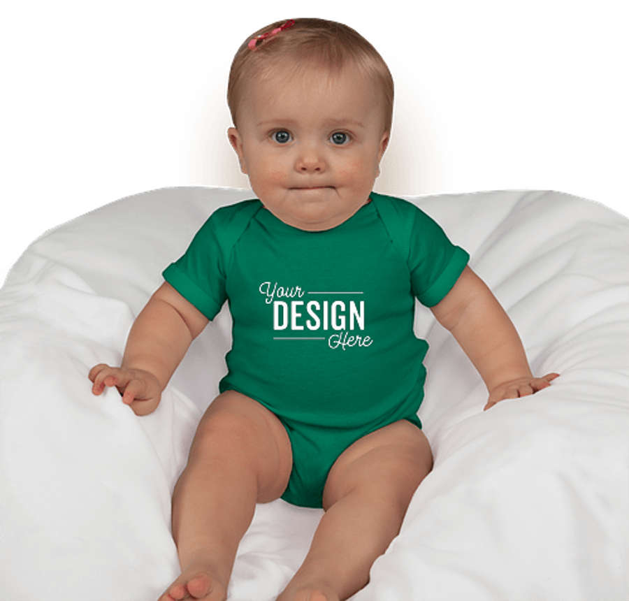 Rabbit Skins Baby Bodysuit in Kelly
