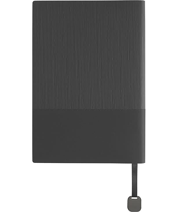 Debossed North End JAQ Recycled Paper Plastic Cover Notebook