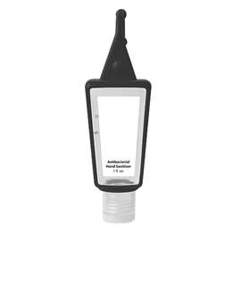 1 oz. Hand Sanitizer in Silicone Holder - Color: Black