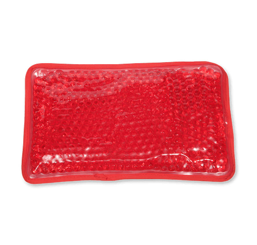 Plush Aqua Pearls Hot/Cold Pack in Red