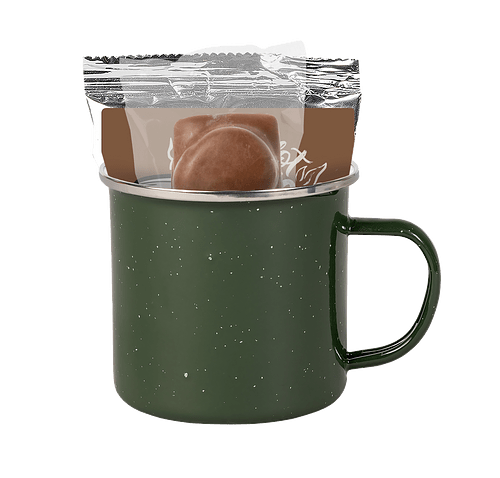 S'mores By The Fire 16 oz. Camping Mug Gift Set in Green