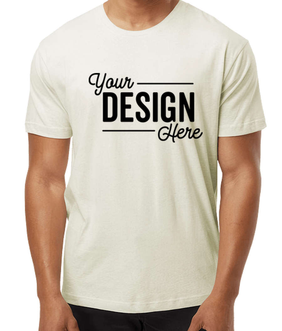 Live & Tell by LAT Fine Jersey Lightweight T-shirt in Natural Heather