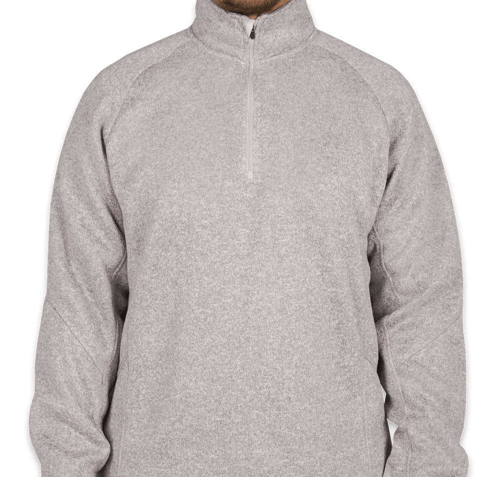 Devon & Jones Quarter Zip Sweater Fleece Pullover-default