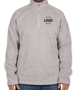 Devon & Jones Quarter Zip Sweater Fleece Pullover
