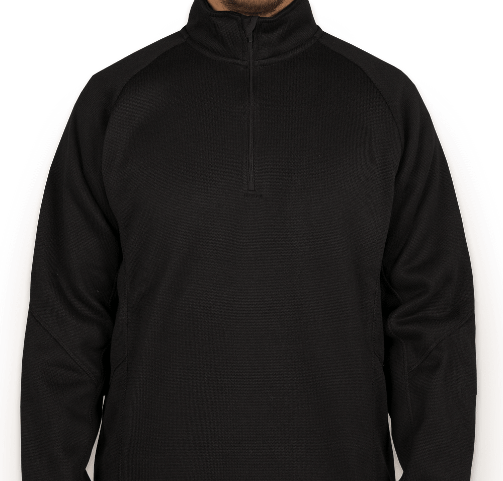 Devon & Jones Quarter Zip Sweater Fleece Pullover-default