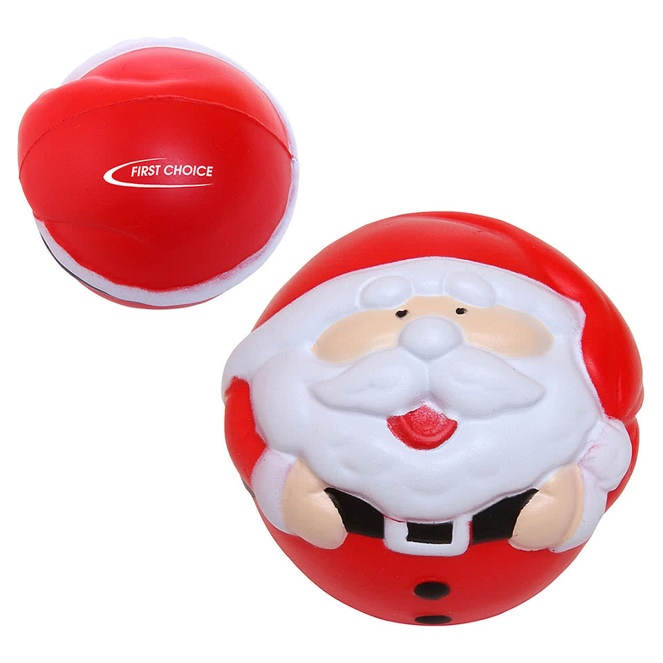Holiday Christmas Santa Shape Stress Ball