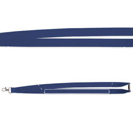 Breakaway Lanyard with Lobster Clip - Color: Navy Blue