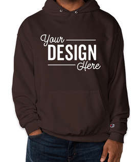 Champion Powerblend Pullover Hoodie - Color: Chocolate Brown