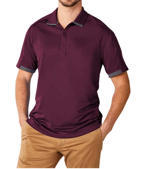 Elevate Cerrado UPF 40+ Performance Polo in Maroon