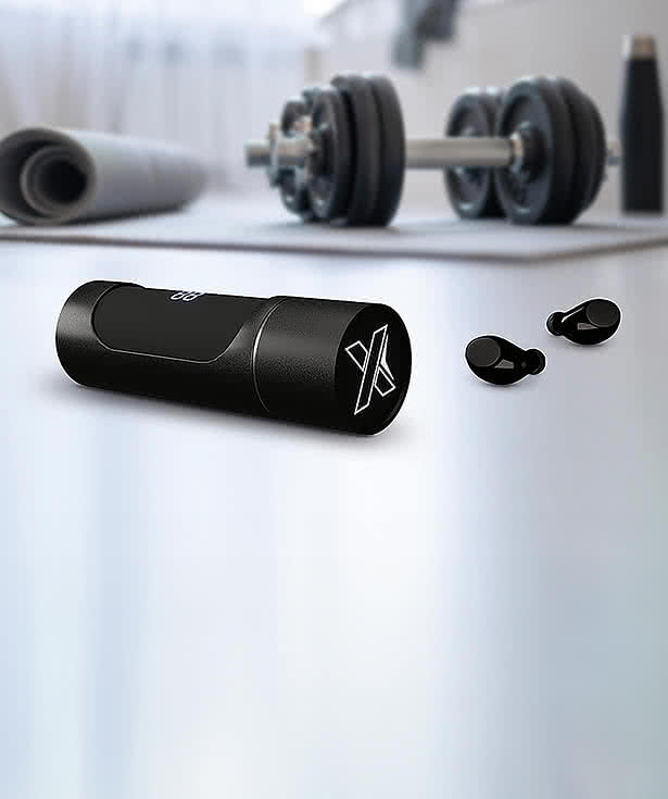 Laser Engraved SCX Innovative Design Wireless Earbuds and Charging Case