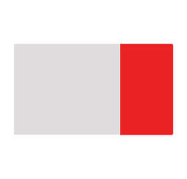 2" x 3.5" Horizontal Clear Plastic Business Cards - Color: Clear / Red