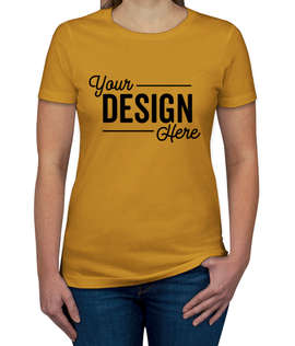 Next Level Women's Slim Fit Jersey T-shirt - Color: Antique Gold