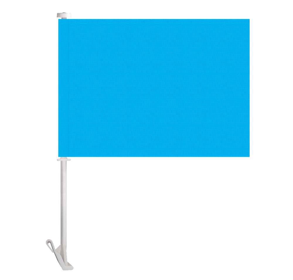 Full Color 15" x 11.5" Single Sided Car Flag-default