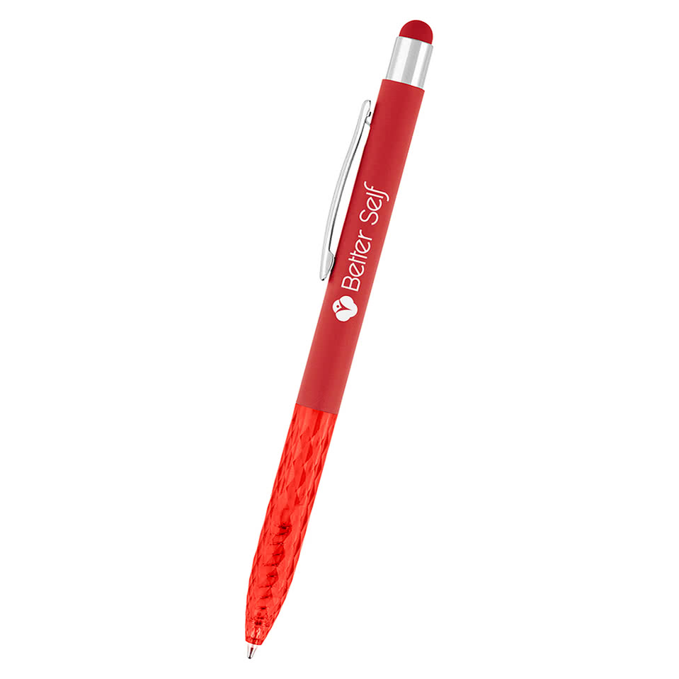 Kelsey Recycled Aluminum Stylus Pen (black ink)