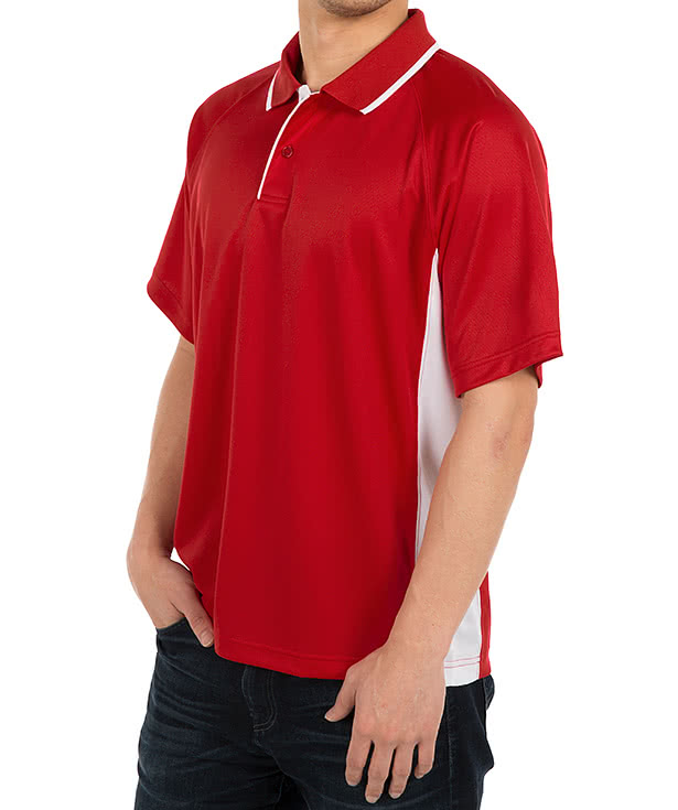 Charles River Tipped Pique Performance Polo