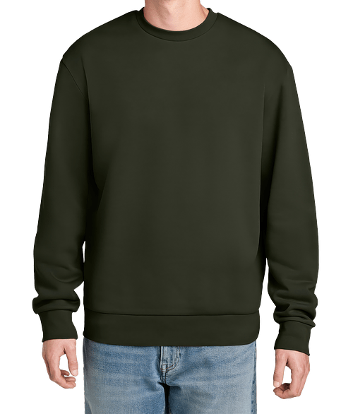 District MelloFleece Ultra Soft Crewneck Sweatshirt in Dark Olive
