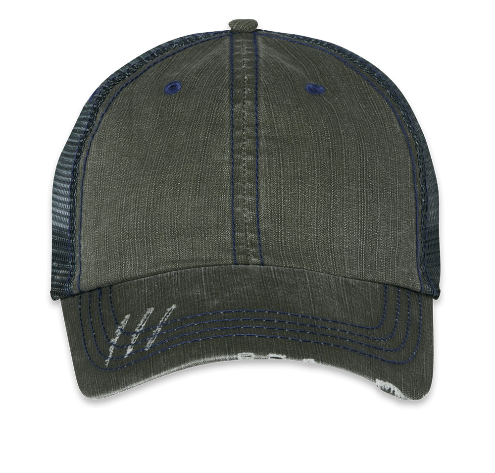 Mega Cap Herringbone Trucker Hat-default