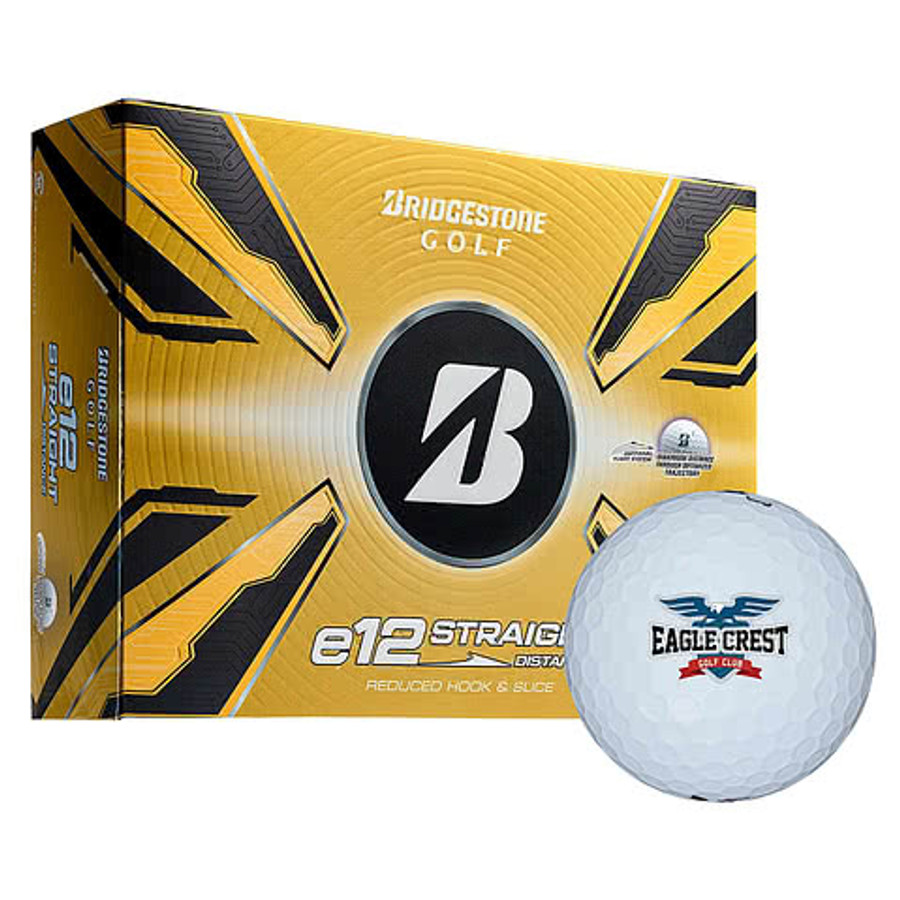 Bridgestone E12 Straight Golf Balls (Box of 12) in White