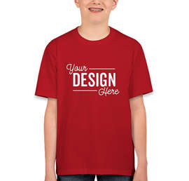 Canada - Fruit of the Loom Youth 100% Cotton T-shirt - Color: True Red