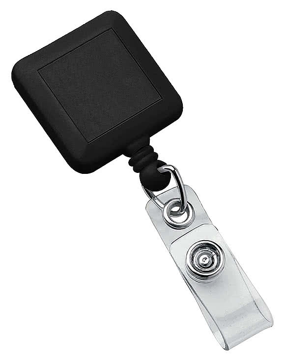 Square Retractable Badge Holder