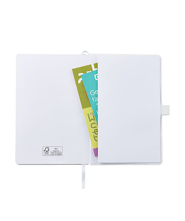 JournalBooks ® Debossed FSC Recycled Seed Paper Hard Cover Notebook
