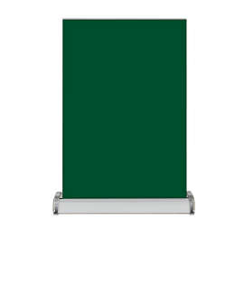Full Color Large Mini Promo Retractable Tabletop Banner - Color: Forest Green