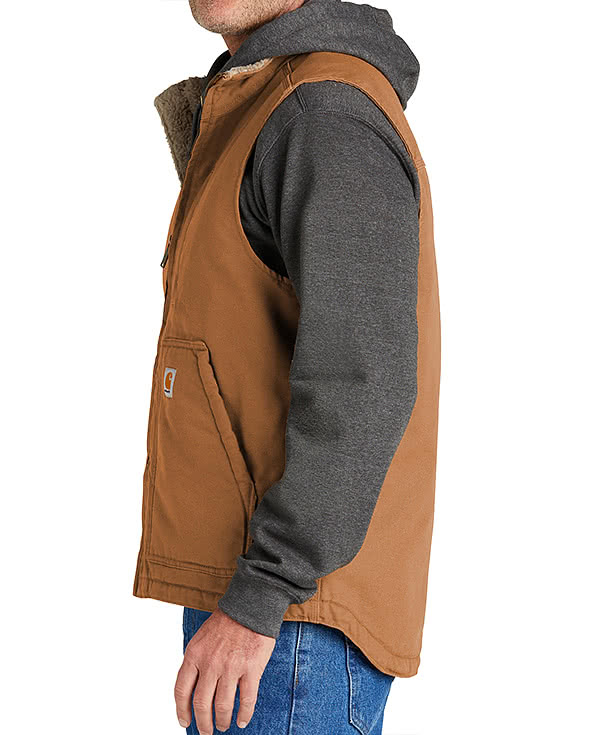 Carhartt Sherpa-Lined Mock Neck Vest - Printed
