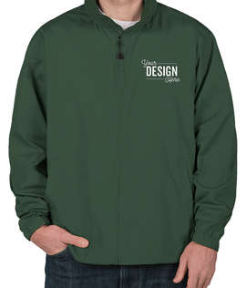 North End Full Zip Hooded Jacket - Color: Alpine Green