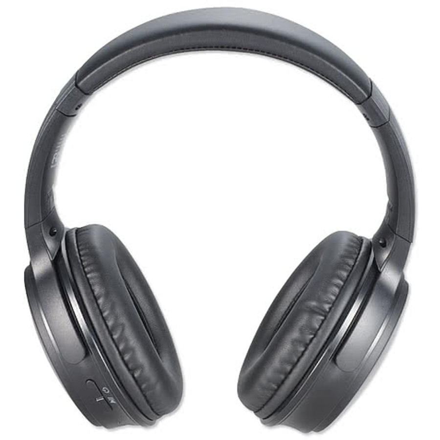 Laser Engraved Light Up Logo Bluetooth Headphones in Black