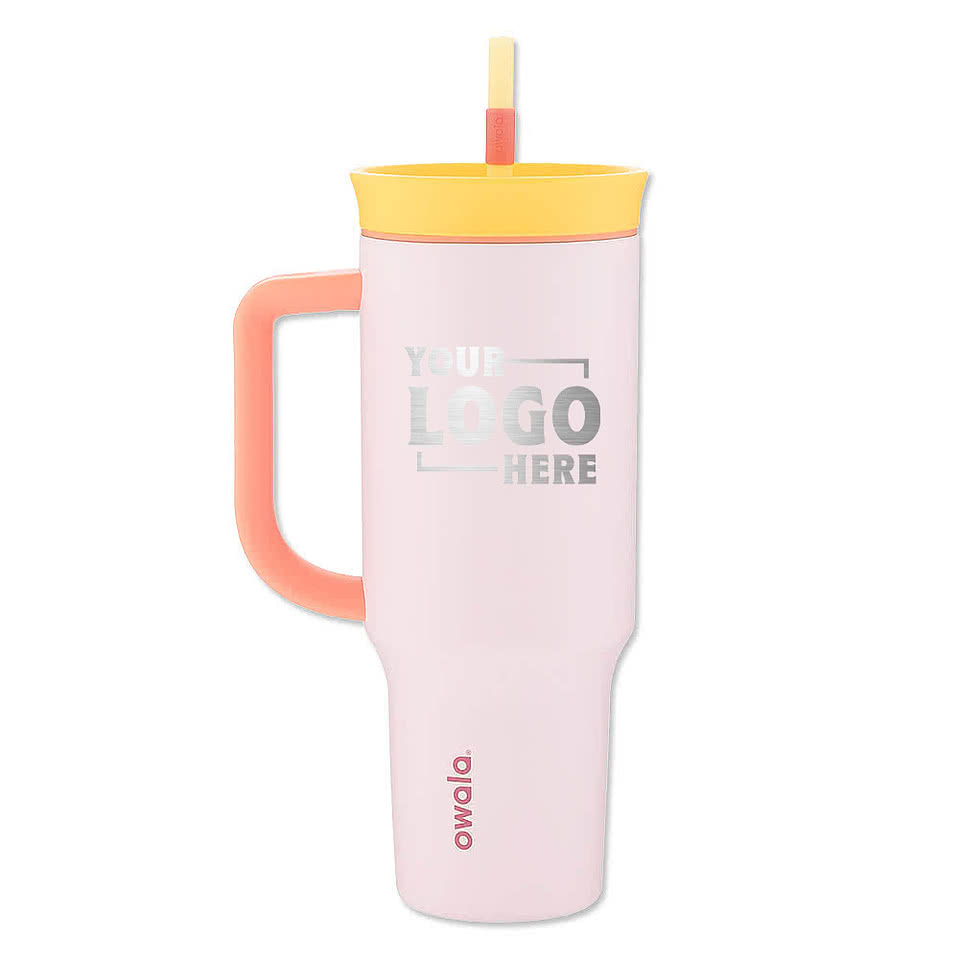 Owala Laser Engraved 40 oz. Stainless Steel Tumbler with Straw