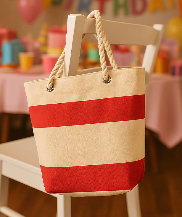 Large Cruising Tote Bag with Rope Handles