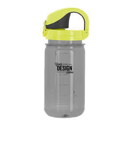12 oz. Nalgene Kids On-The-Fly Water Bottle - Color: Smoke Grey / Lime Charcoal