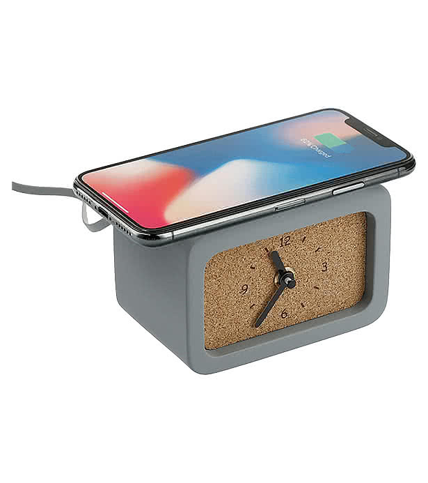 Set in Stone Wireless Charging Desk Clock