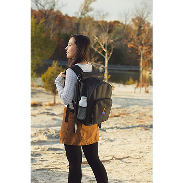 Fieldcrest Cooler Backpack with Folding Stool
