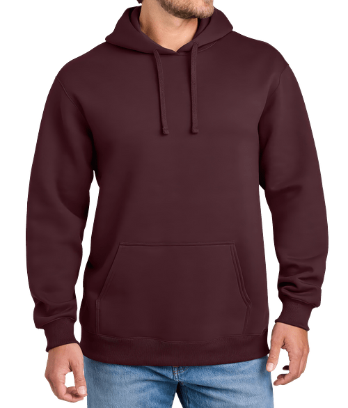 Port & Company Foundation Heavyweight Pullover Hoodie in Athletic Maroon