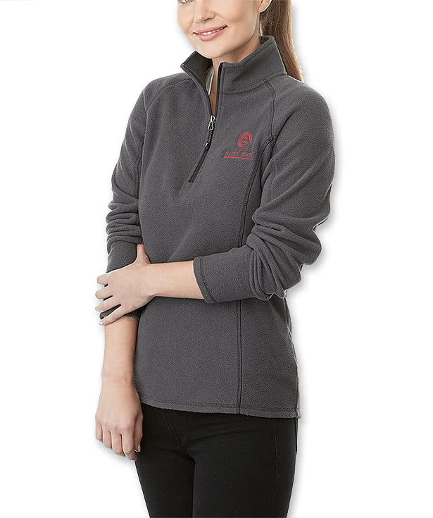 Elevate Women's Bowlen Microfleece Quarter Zip Sweatshirt