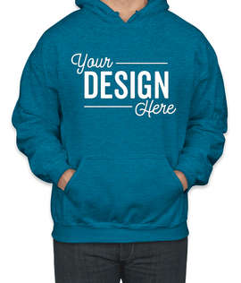 Gildan Midweight 50/50 Pullover Hoodie - Color: Antique Sapphire