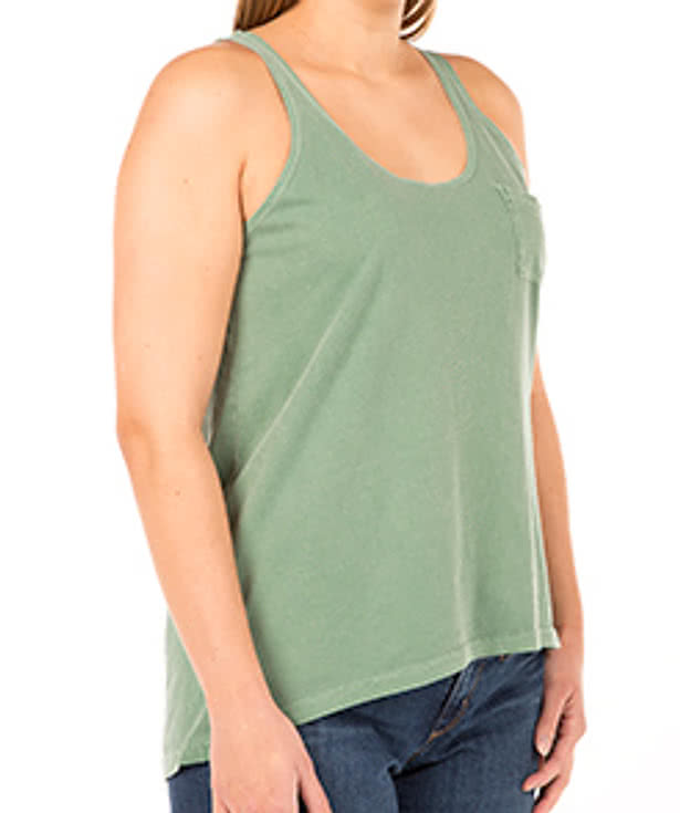 Authentic Pigment Ladies Flowy Pocket Tank