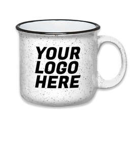 15 oz. Ceramic Speckled Campfire Mug (Set of 36) - Color: White