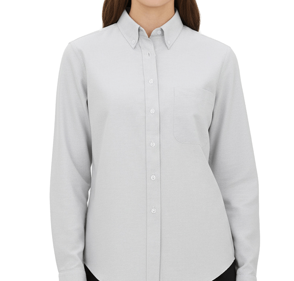 Edwards Women's Oxford Long Sleeve Easy Care Dress Shirt-default