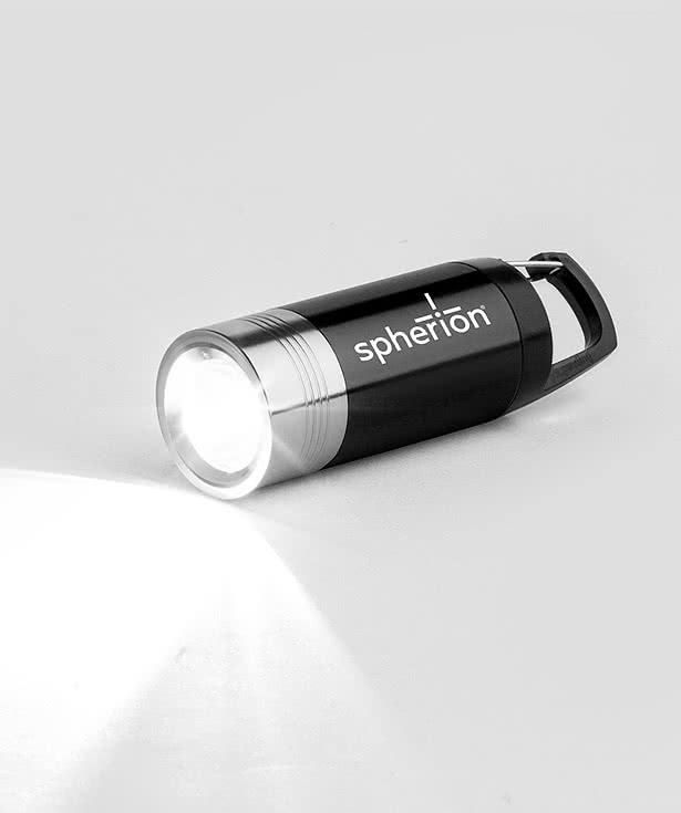 Laser Engraved Rocket Carabiner Flashlight