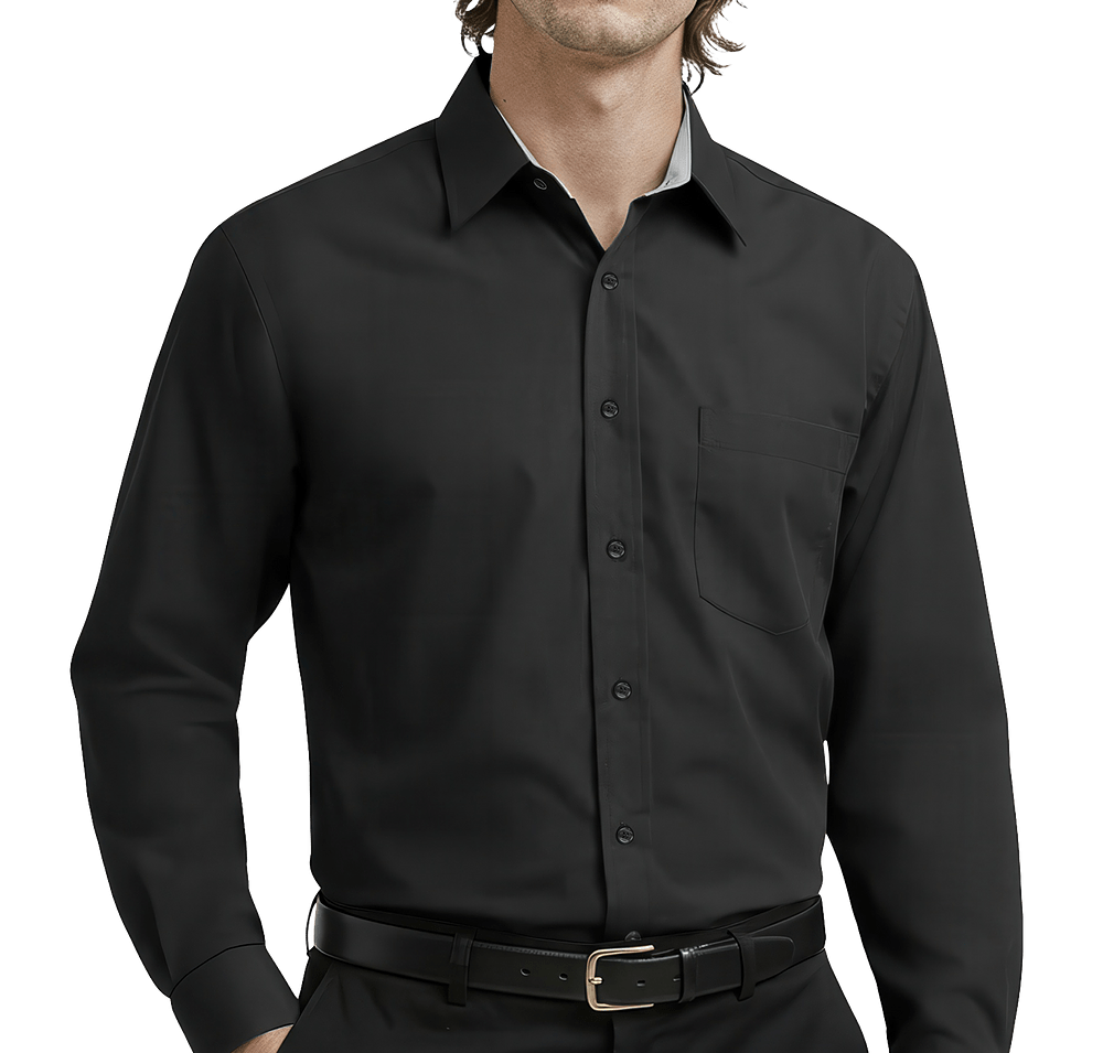 Blue Generation Fine Line Twill Long Sleeve Shirt-default