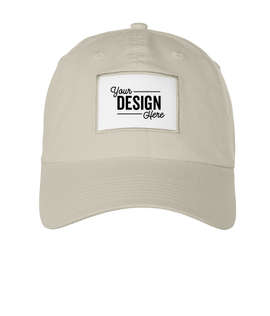 Ahead Largo Washed Twill Baseball Hat with White Rectangle Patch - Color: Colada