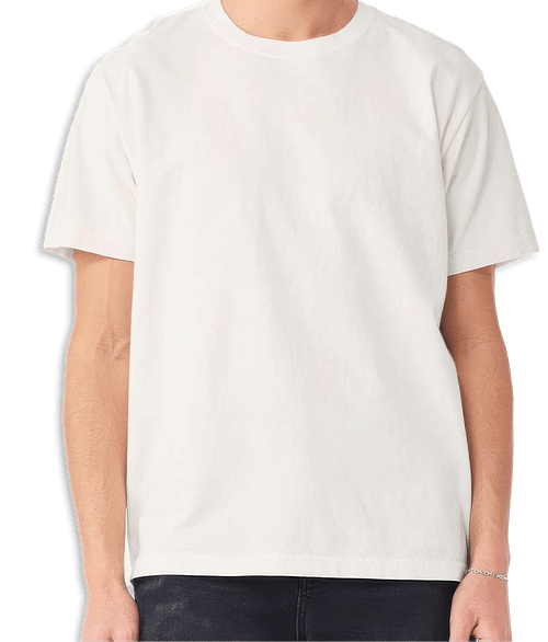 Bella + Canvas Heavyweight Garment Dyed T-shirt in Vintage White
