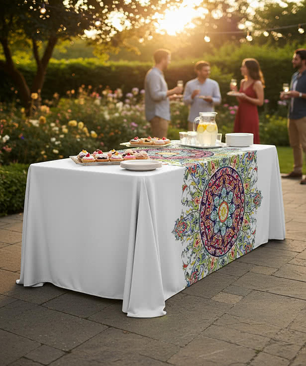 Drape Openback 8ft Table Cloth