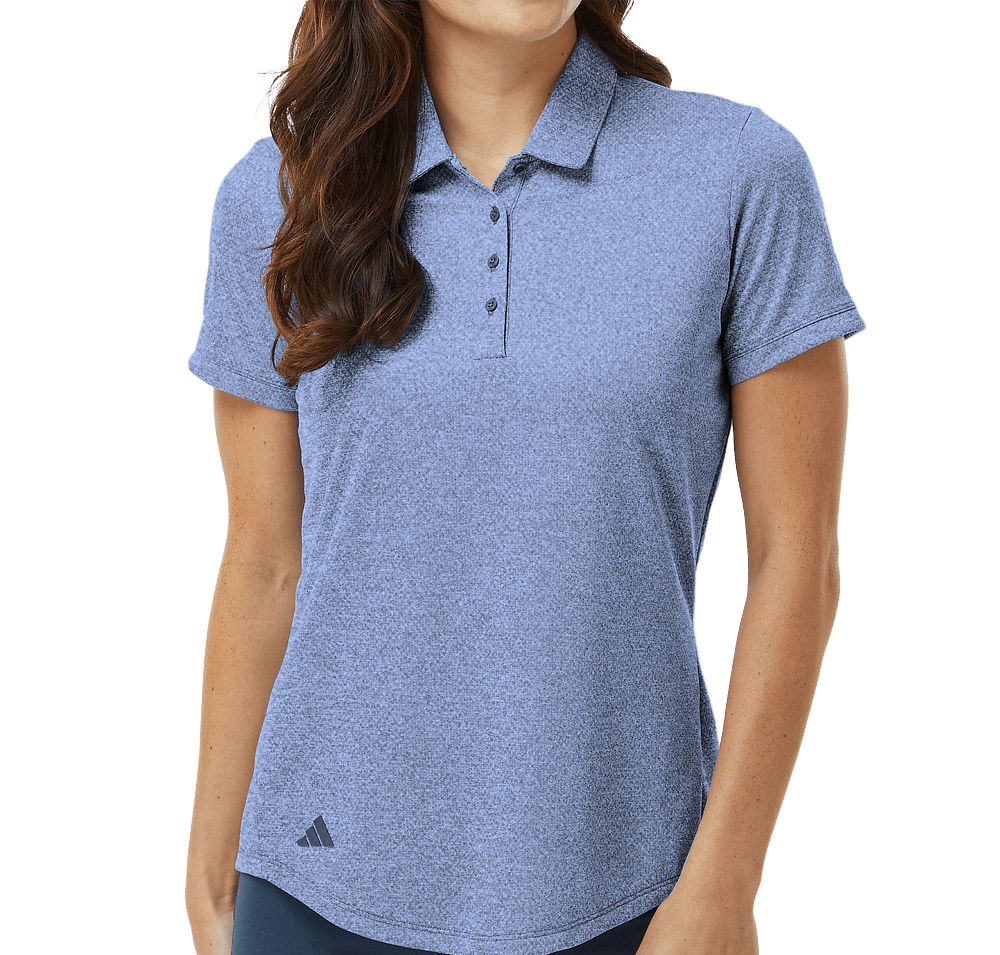 Adidas Women's Space Dyed Recycled Performance Polo - Printed-default