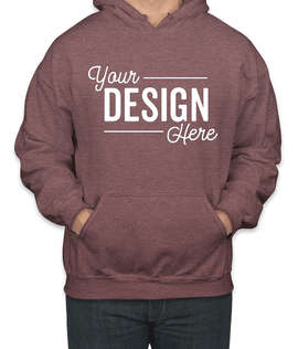 Canada - Gildan Midweight 50/50 Pullover Hoodie - Color: Heather Sport Dark Maroon
