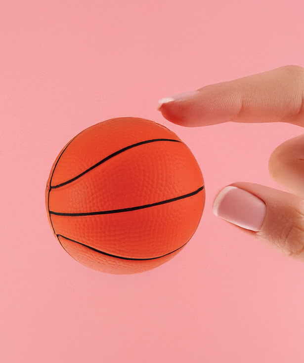 Basketball Shaped Foam Stress Reliever