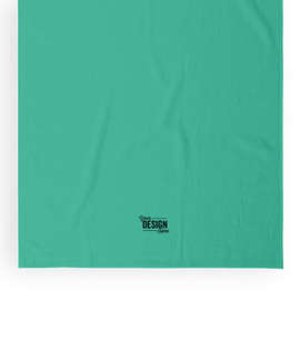 Midweight Embroidered Beach Towel - Color: Aquamarine