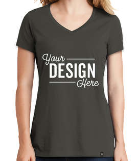 New Era Women's Heritage Blend V-Neck T-shirt - Color: Graphite